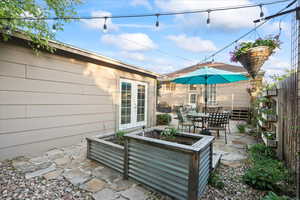 View of patio / terrace featuring french doors