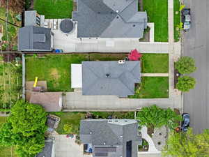 Aerial view directly overhead