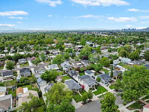 Aerial view facing northwest