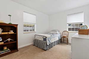 Main floor bedroom #1 with great light