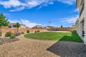 View of yard with a patio