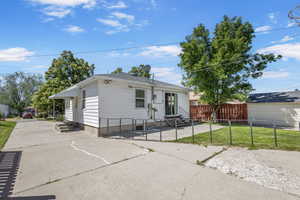 View of front of property featuring entry steps