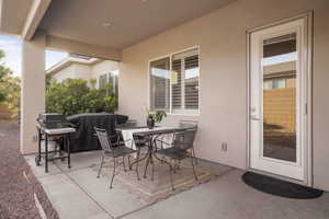 View of patio / terrace featuring outdoor dining area