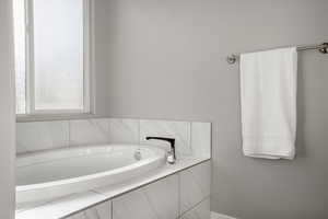 Bathroom with a bath