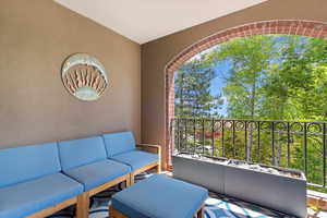 Balcony with outdoor lounge area