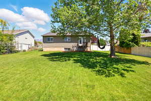 View of back of property