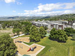 Bird's eye view of mountains