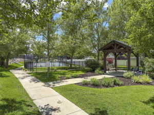 Surrounding community with a gazebo