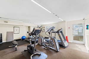 Weight room Gym, Amenity , means no gym membership needed elsewhere