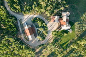 Aerial overview of property's location