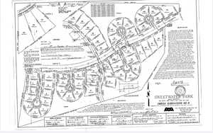 Map showing property parcels