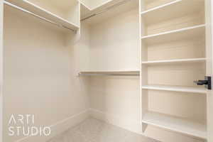 View of spacious closet