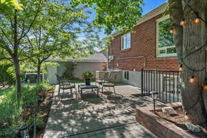 View of patio featuring outdoor lounge area