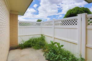 patio off of the master bedroom