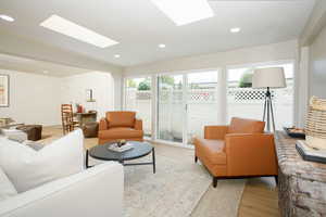 Living room, all one level.