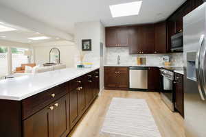 All new kitchen, fantastic layout, beautiful cabinets, counter tops and back splash