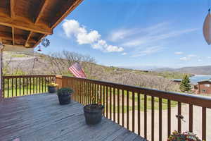 View of wooden terrace