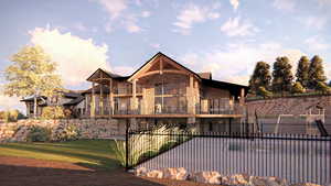 "RENDERING" of Un-Built Proposed Main House