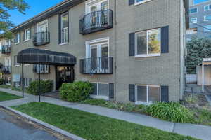 View of #10 End Unit with middle floor balcony