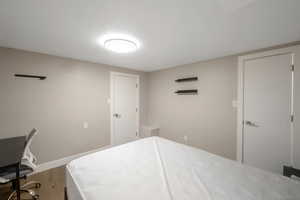 Bedroom #3 in basement. Queen sized beds in every bedroom.