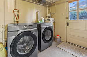 Laundry area featuring washer and dryer