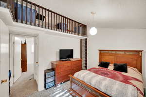 Bedroom view of upper loft.