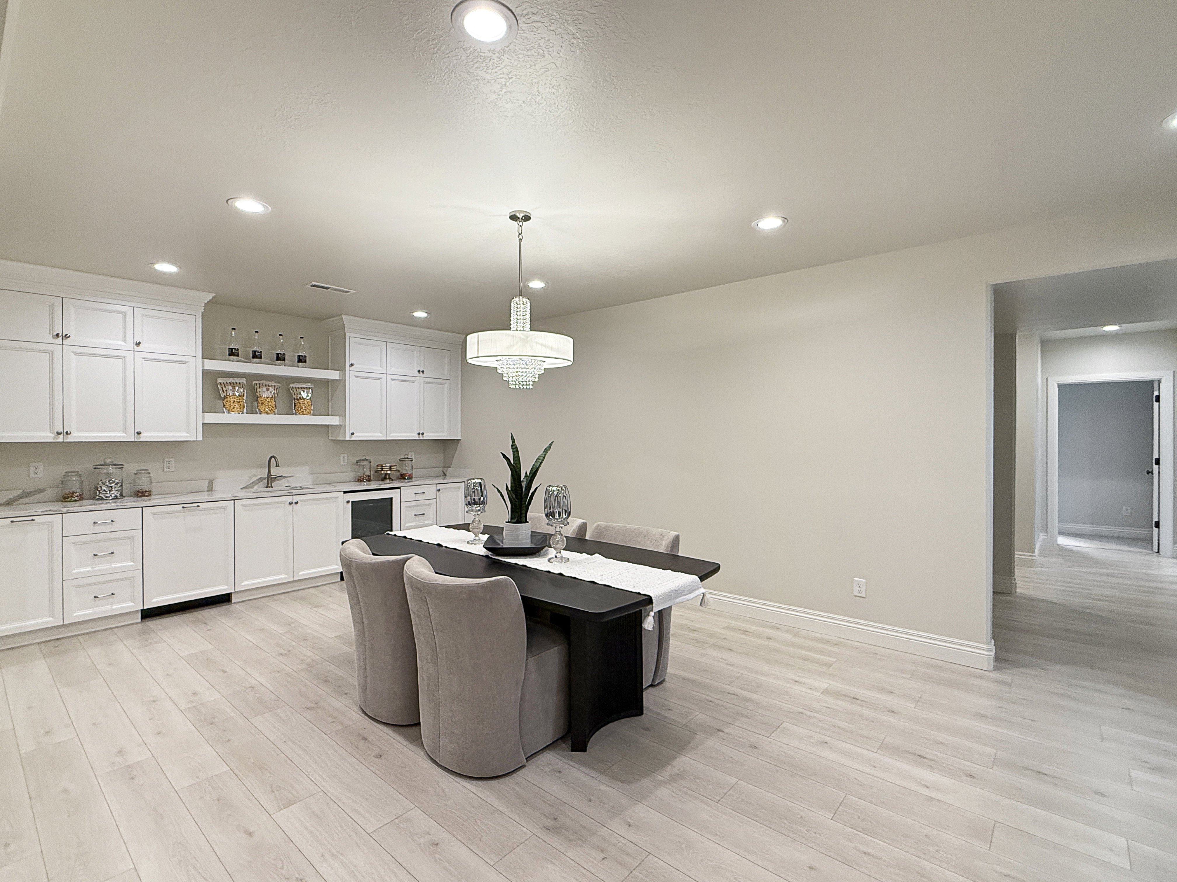 Downstairs kitchen area