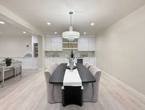 Downstairs kitchen area