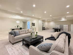 Downstairs family room