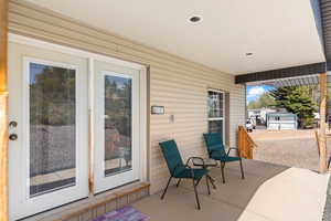 View of patio/main entrance