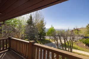View of wooden terrace