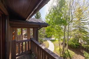 View of deck