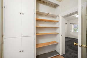 View of hallway closet
