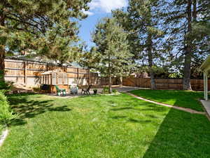 View of yard featuring a patio