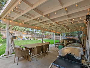 View of patio / terrace featuring outdoor dining space and outdoor lounge area