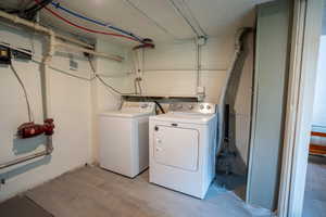 Laundry room with independent washer and dryer