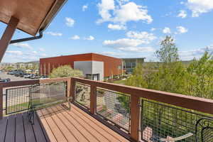 View of wooden terrace