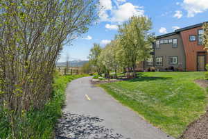 View of community featuring a mountain view