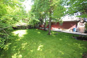 View of yard featuring a deck