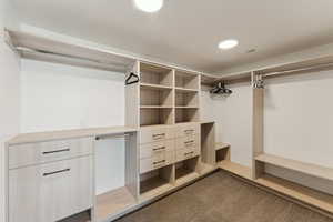 View of spacious closet
