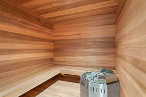 Sauna seats 8