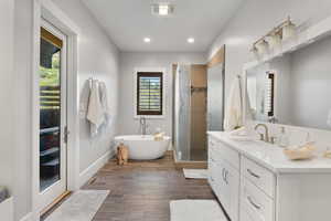 Tub and stand up shower