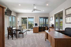 Huge office space for two desks and conference table