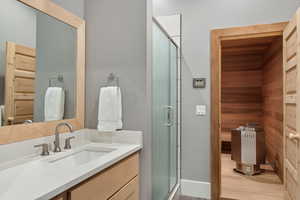 Private bath and Sauna