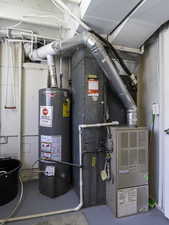 Utilities with gas water heater