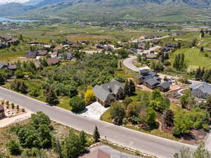 Aerial perspective home with unobstructed views and open space