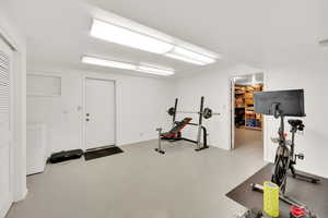 View of exercise area