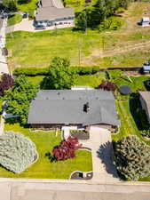 Aerial view of property and surrounding area