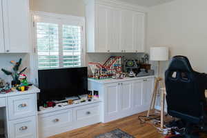 Bedroom featuring wood finished floors