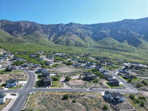Mountain view with nearby suburban area